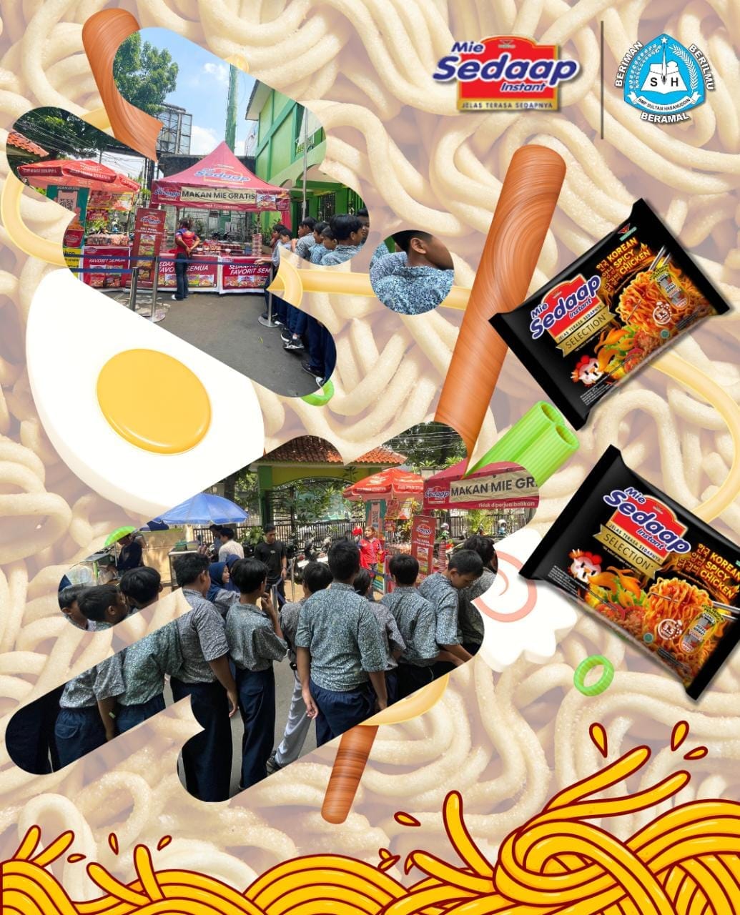 Mie Sedaap Hadirkan Kelezatan Istimewa untuk Siswa SMP Sultan Hasanuddin Jakarta Selatan